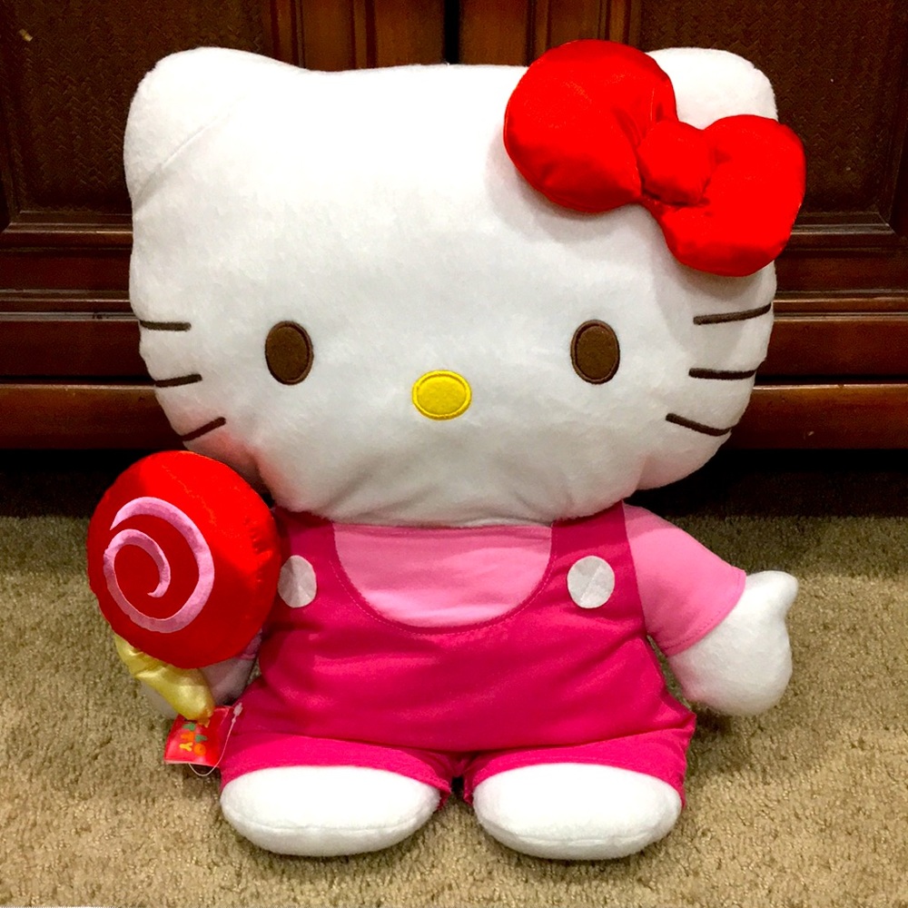 ❣️RARE HELLO KITTY❣️COLLECTION BY SANRIO ULTRA RARE HARD TO FIND CANDY BIG PLUSH